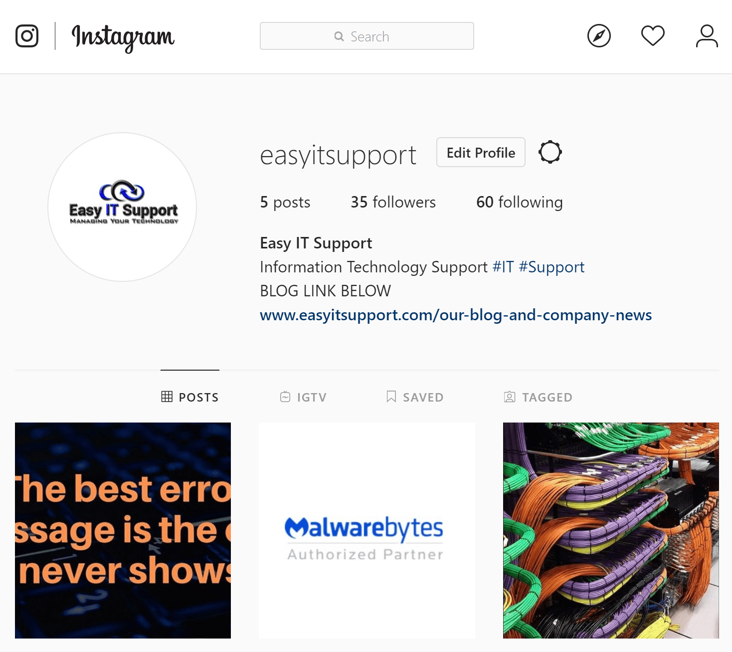 Follow us on Instagram